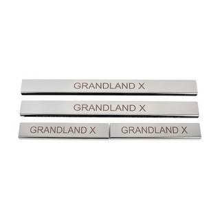 Door Sill Covers (4 pcs, Stainless Steel) Opel Grandland X 2017- photo 1