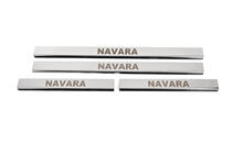 Nissan Navara 2006-2015 Door Sill Covers (4 pcs, Stainless Steel) photo 1