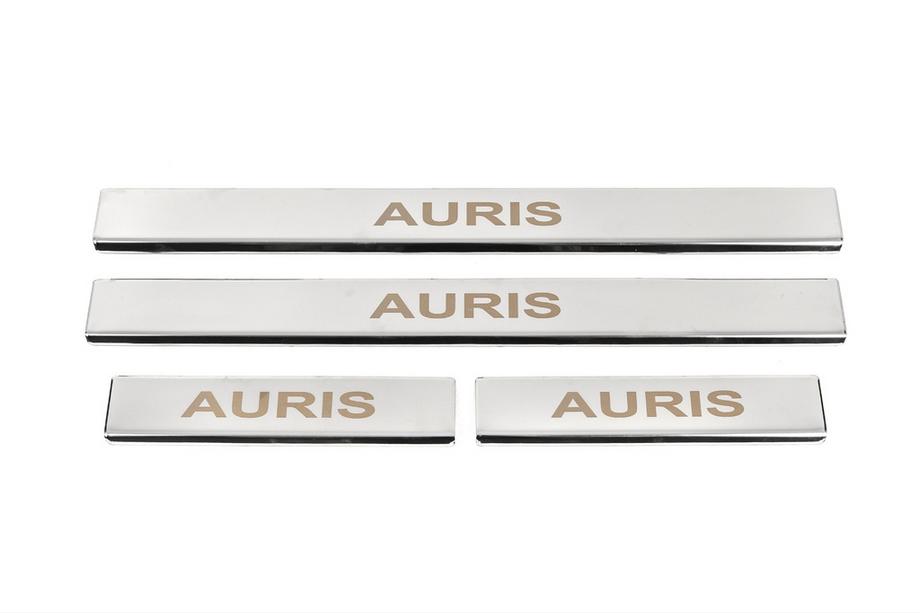 Toyota Auris 2012-2018 Door Sill Covers (4 pcs, Stainless Steel) Photo 1