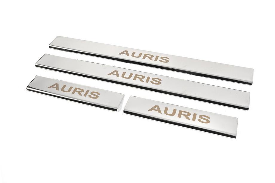 Toyota Auris 2012-2018 Door Sill Covers (4 pcs, Stainless Steel) Photo 2