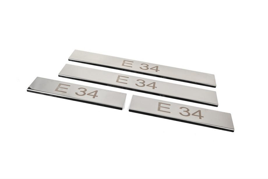 BMW 5 Series E34 1988-1995 Door Sill Covers (4 pcs, Carmos V3) Photo 2