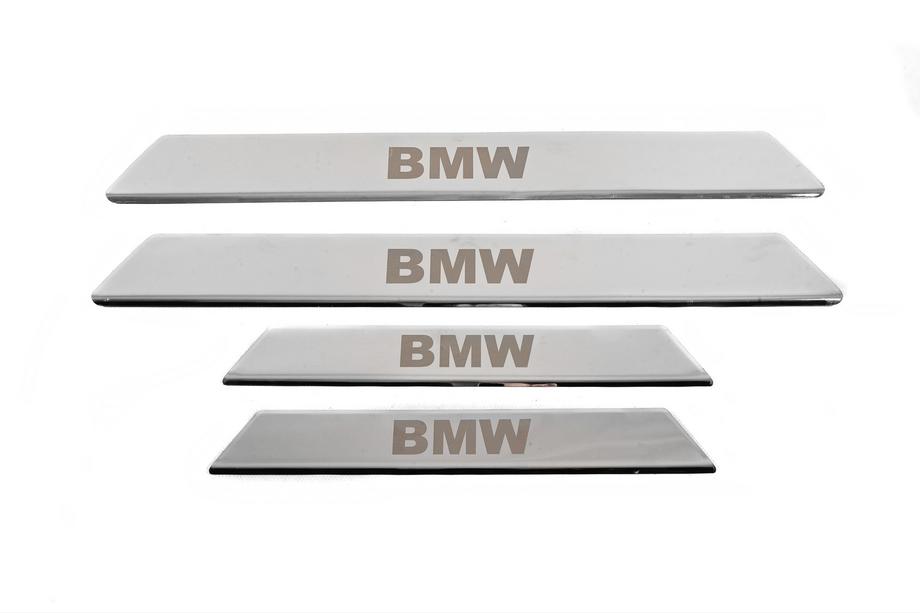 BMW 5 Series E39 1996-2003 Door Sill Cover V-2 (4 pcs, Carmos) Image