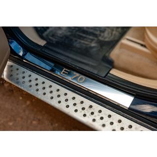 Door Sill Covers (4 pcs, Stainless Steel) BMW X5 E70 2007-2013 photo 1