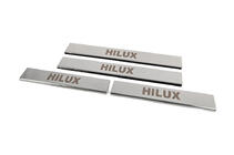 Toyota Hilux 2015- Door Sill Covers (4 pcs, Stainless Steel) photo 2