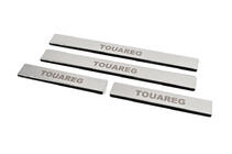 Volkswagen Touareg 2010-2018 Stainless Steel Door Sill Protectors Carmos V1 (4 pcs) photo 2