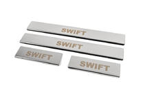 Suzuki Swift 2005-2010 Door Sill Covers (4 pcs, Stainless Steel) photo 2