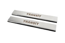 Ford Transit 2014- Door Sill Covers (2 pcs, Stainless Steel) photo 3