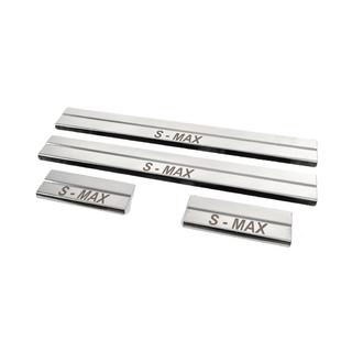 Door Sill Covers (4 pcs, Stainless Steel) Ford S-Max 2007-2014 photo 2