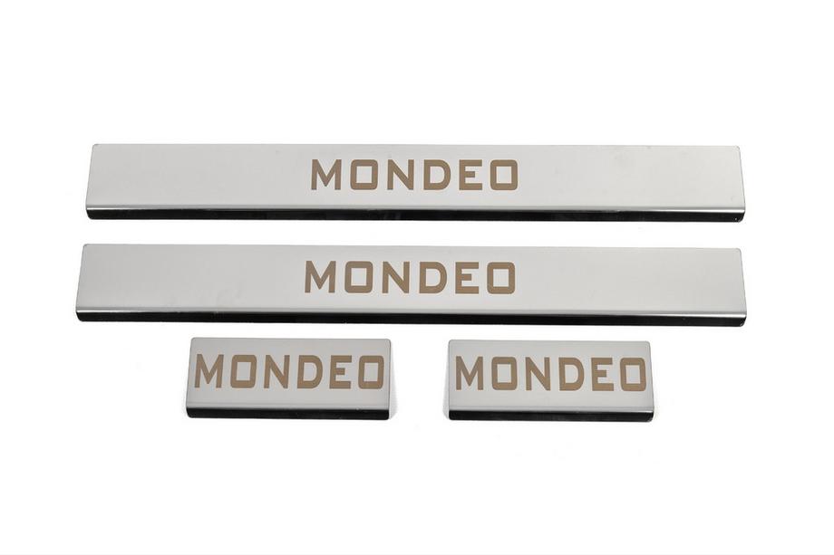 Ford Mondeo 2014-2022 Door Sill Covers (4 pcs, Stainless Steel) Image