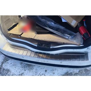 Rear bumper protector Carmos (SW, stainless steel) photo 1