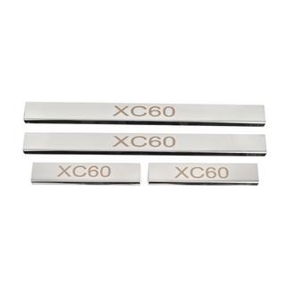 Door Sill Covers (4 pcs, Stainless Steel) Volvo XC60 2017- photo 1