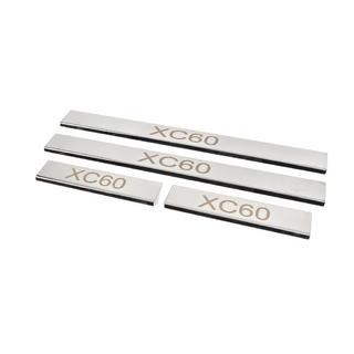 Door Sill Covers (4 pcs, Stainless Steel) Volvo XC60 2017- photo 2