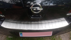 Opel Astra J 2009-2015 Rear Bumper Protector Carmos (HB) Stainless Steel photo 1