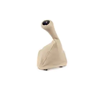 Gear shift boot + gear knob OEM 5-speed (beige) photo 1