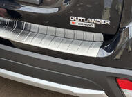 Mitsubishi Outlander 2012-2021 Rear bumper protector 2015-2021 Carmos (stainless steel) photo 3