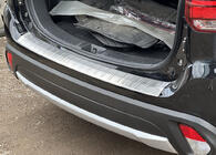 Mitsubishi Outlander 2012-2021 Rear bumper protector 2015-2021 Carmos (stainless steel) photo 1