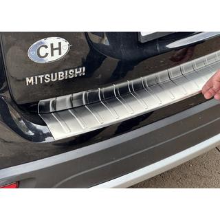 Rear bumper protector 2015-2021 Carmos (stainless steel) Mitsubishi Outlander 2012-2021 photo 2