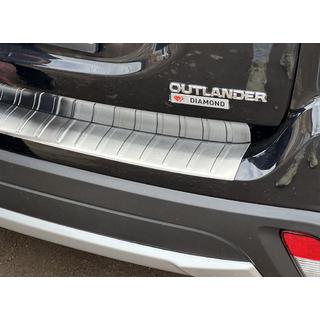 Rear bumper protector 2015-2021 Carmos (stainless steel) Mitsubishi Outlander 2012-2021 photo 3