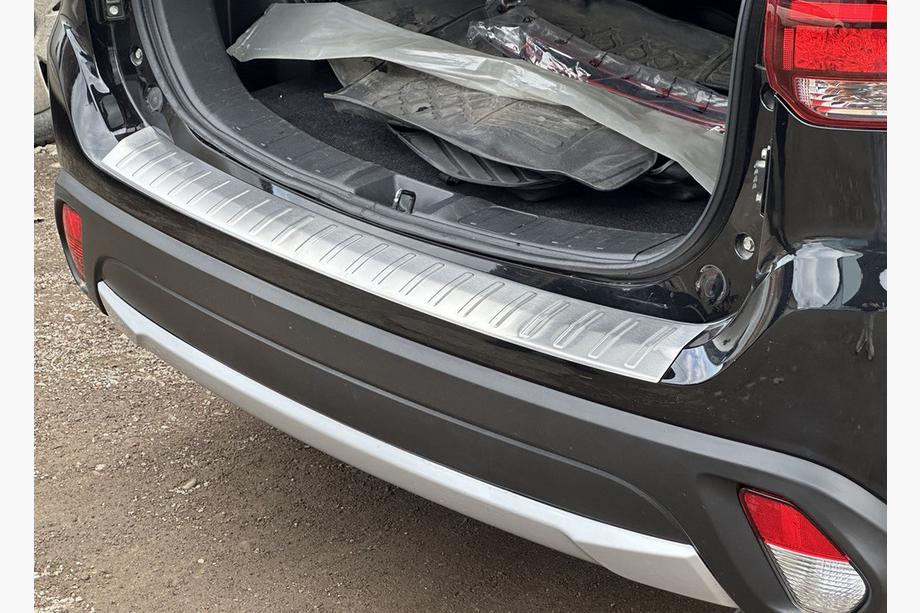 Mitsubishi Outlander 2012-2021 Rear bumper protector 2015-2021 Carmos (stainless steel) Image