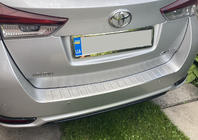 Toyota Auris 2012-2018 Rear bumper protector Carmos (SW) stainless steel photo 5