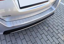 Toyota Auris 2012-2018 Rear bumper protector Carmos (SW) stainless steel photo 1