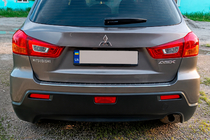 Mitsubishi ASX 2010-2023 Stainless steel rear bumper protector Carmos (2010-2019) photo 1