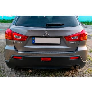 Stainless steel rear bumper protector Carmos (2010-2019) Mitsubishi ASX 2010-2023 photo 1