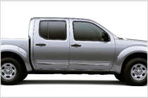 Nissan Navara 2006-2015 Stainless Steel Door Moldings (4 pcs) photo 1