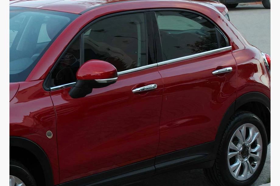 Fiat 500X 2014-2024 Window Trim Stainless Steel (4 pcs) Image
