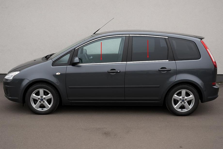 Ford C-Max 2004-2010 Window Trim Stainless Steel (4 pcs) Image