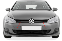 Volkswagen Golf 7/E-Golf 2012-2020 Chrome Grille Trim (upper, stainless steel) photo 3