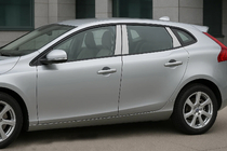 Volvo V40 2012- Stainless Steel Door Pillar Covers photo 1