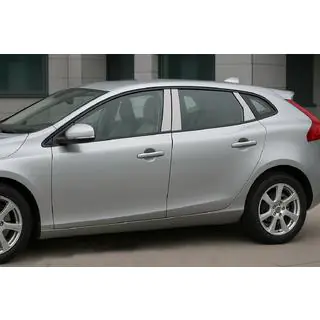 Stainless Steel Door Pillar Covers Volvo V40 2012- photo 1