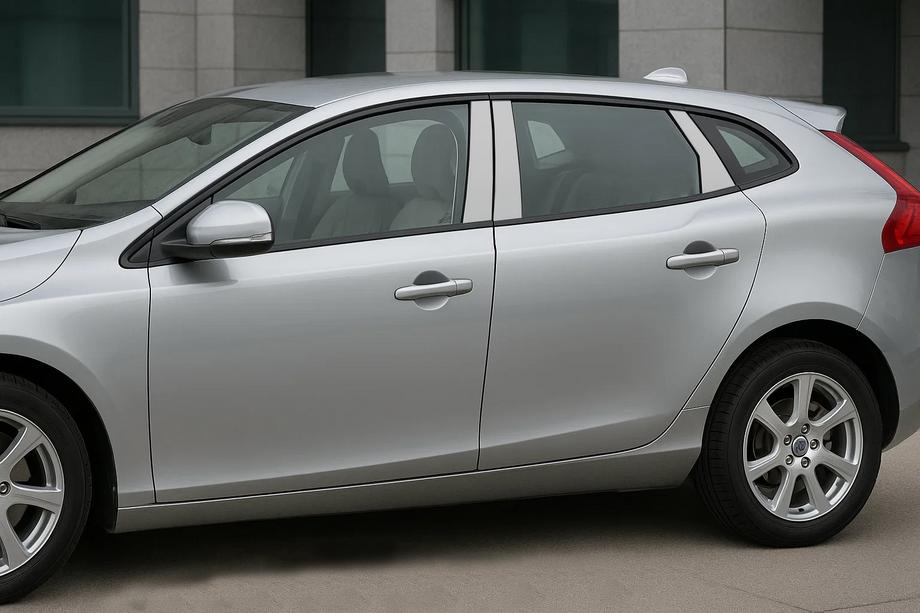Volvo V40 2012- Stainless Steel Door Pillar Covers Image