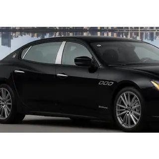Stainless Steel Door Pillar Covers (4 pcs) Maserati Quattroporte 2013-2023 photo 1