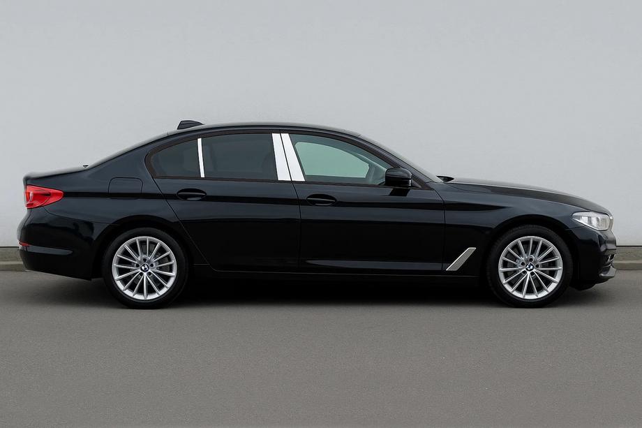 BMW 5 Series G30/G31 2017–2023 Stainless Steel Door Pillar Covers (6 pcs) Image