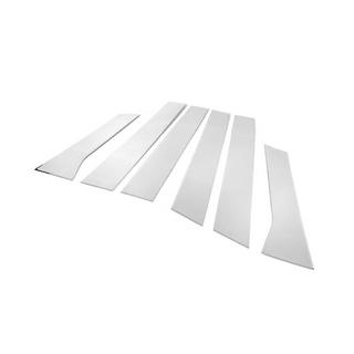 Stainless Steel Door Pillar Covers (HB/SD) (6 pcs) Opel Astra J 2009-2015 photo 3
