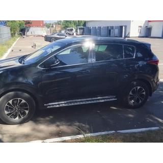 Stainless Steel Door Pillar Covers (6 pcs) Kia Sportage 2015-2021 photo 3