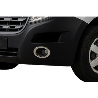 Fog Light Covers Carmos (2 pcs, Stainless Steel) Opel Movano 2010-2021 photo 1