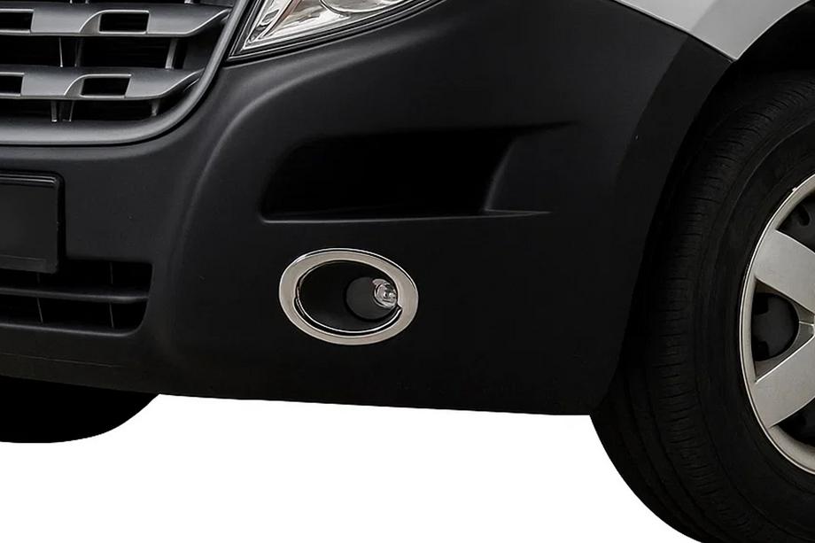Nissan NV400 2010-2024 Fog Light Covers Carmos (2 pcs, Stainless Steel) Image
