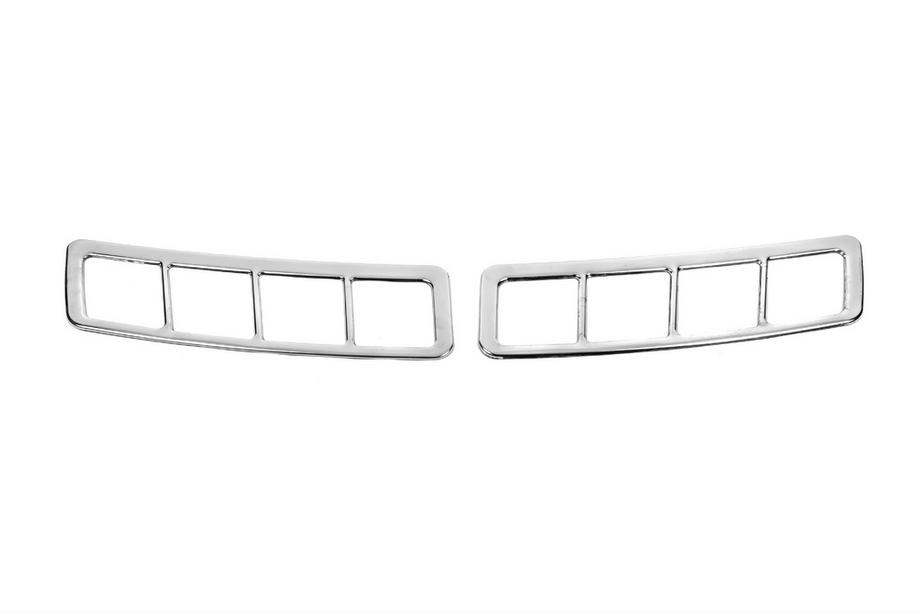 Ford Transit 2014- Hood Vent Covers (2 pcs) Stainless Steel Carmos Image