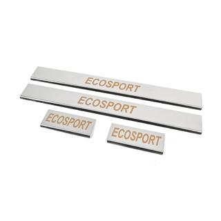 Carmos Door Sill Protectors (4 pcs, Stainless Steel) Ford Ecosport 2013-2022 photo 2