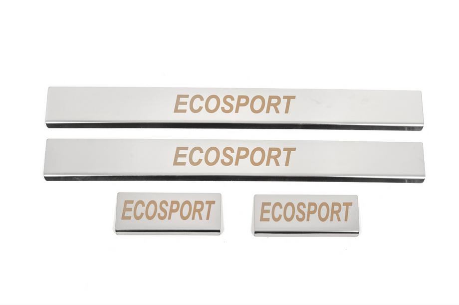 Ford Ecosport 2013-2022 Carmos Door Sill Protectors (4 pcs, Stainless Steel) Photo 1