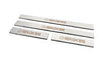 Jeep Grand Cherokee WK 2004-2010 Door Sill Protectors Carmos V-2 (4 pcs, Stainless Steel) photo 2