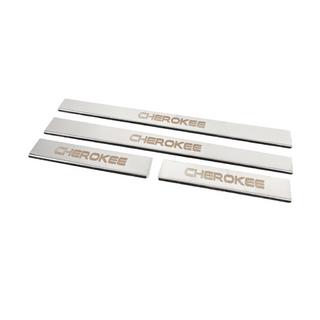 Door Sill Protectors Carmos V-2 (4 pcs, Stainless Steel) Jeep Grand Cherokee WK 2004-2010 photo 2