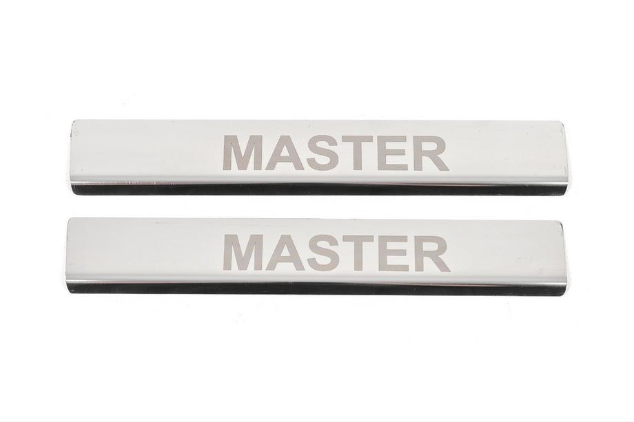 Renault Master 2011-2023 Door Sill Protectors V4 (2 pcs, Stainless Steel) Image