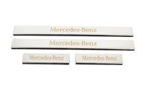 Mercedes C-class W204 2007-2015 Carmos Door Sill Protectors (4 pcs, Stainless Steel) photo 1