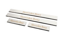 Mercedes C-class W204 2007-2015 Carmos Door Sill Protectors (4 pcs, Stainless Steel) photo 2