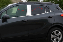 Opel Mokka 2012-2021 Stainless Steel Door Pillar Trim (6 pcs) photo 1