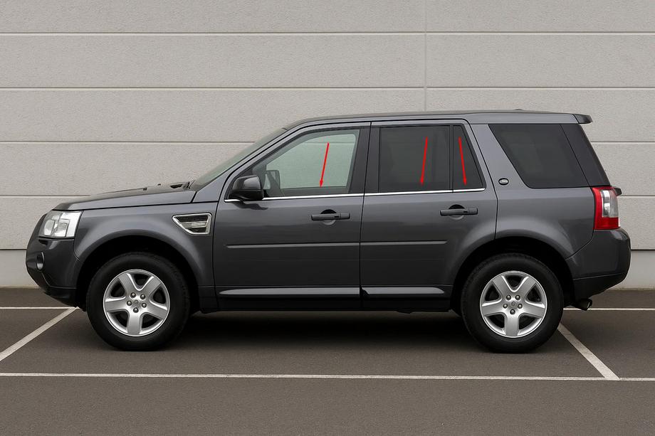 Land Rover Freelander II 2006–2014 Window Trim Stainless Steel (6 pcs) Image